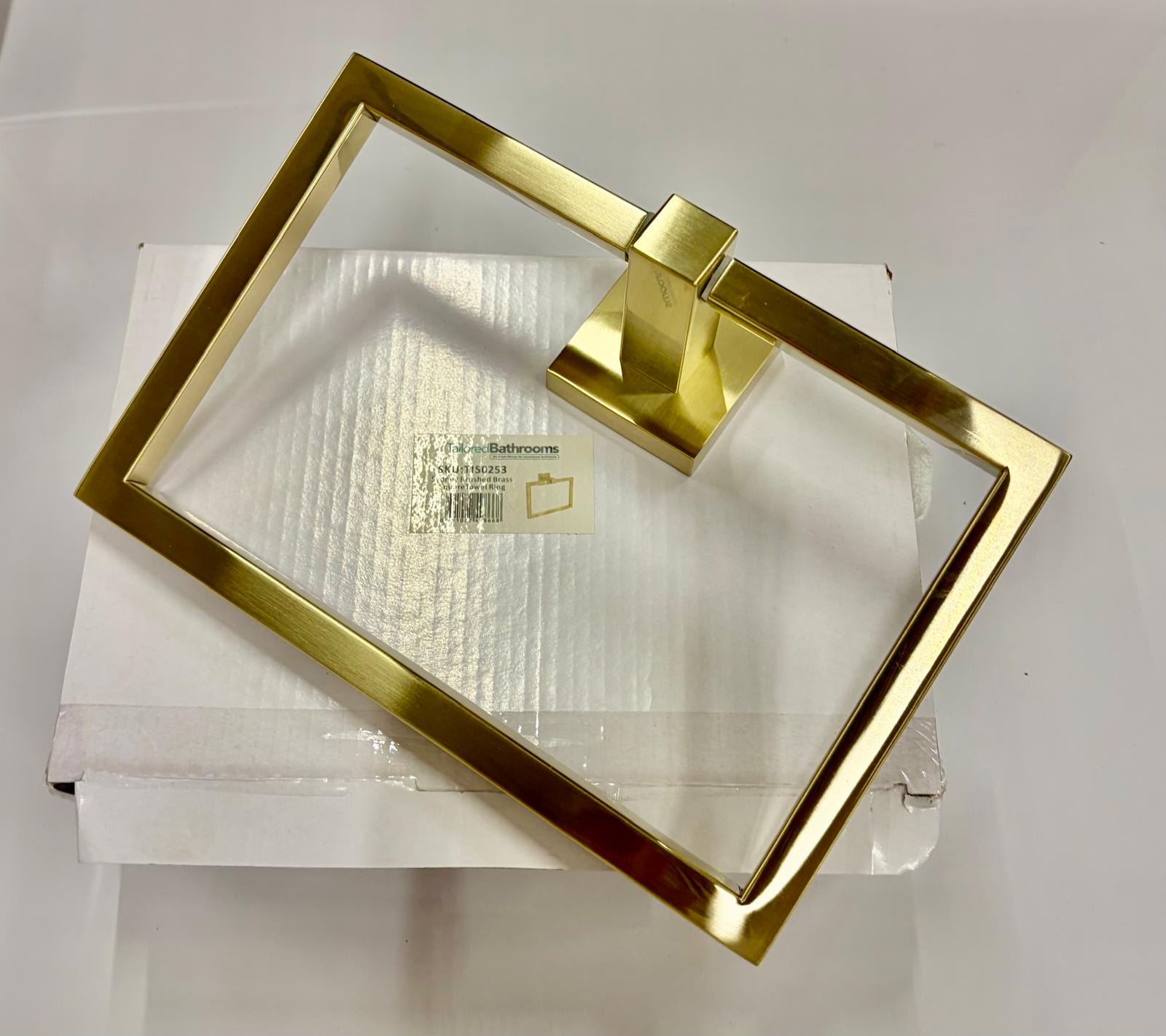 Sydney Towel Ring – Brushed Brass