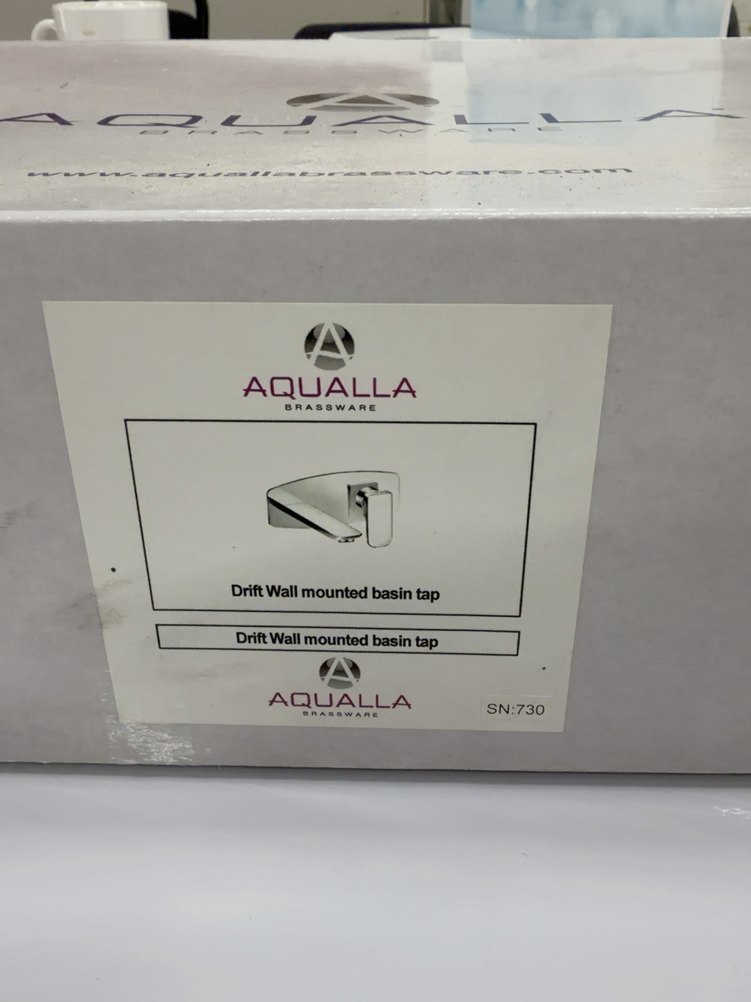 Aqualla Drift Wall-Mounted Basin Mixer